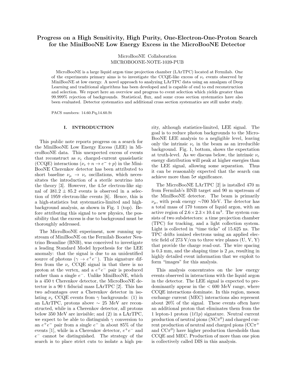 Progress on a High Sensitivity, High Purity, One-Electron-One-Proton Search for the Miniboone Low Energy Excess in the Microboone Detector