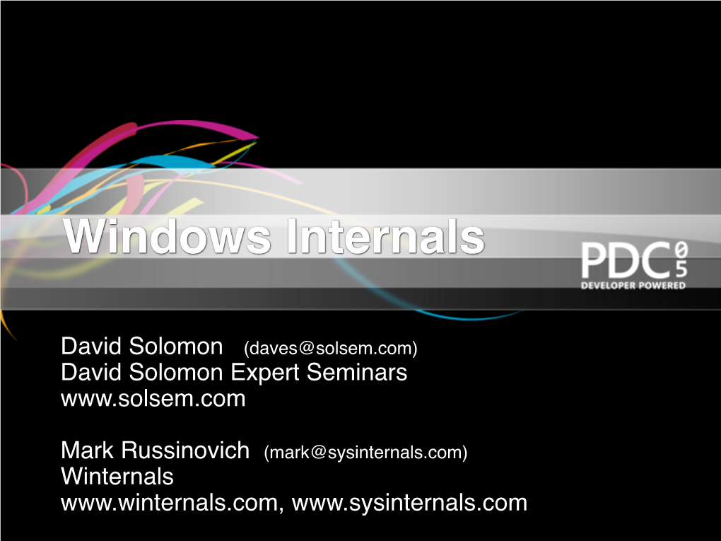 Windows Internals