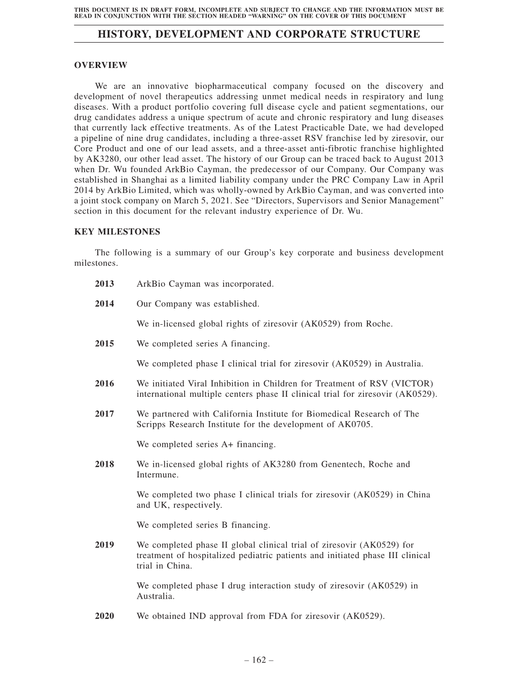 History, Development and Corporate Structure