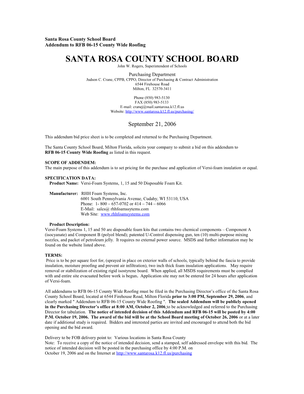 Santa Rosa County School Board s8