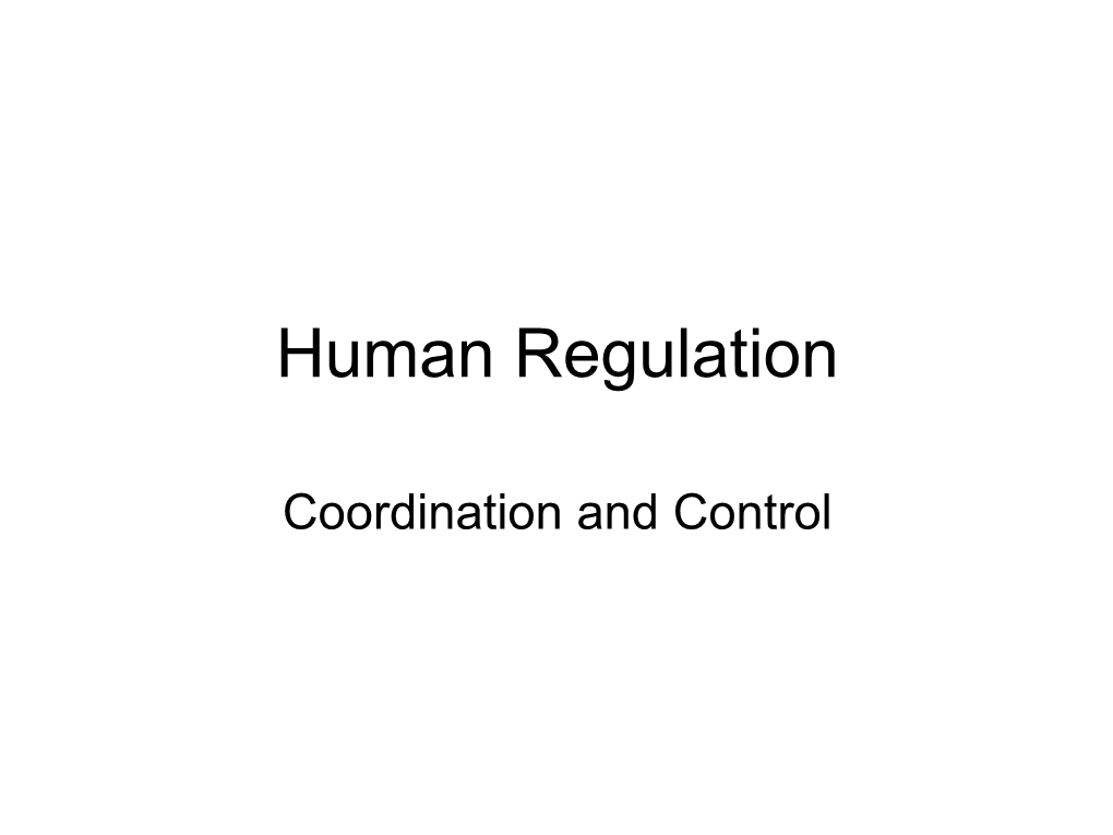 Human Regulation