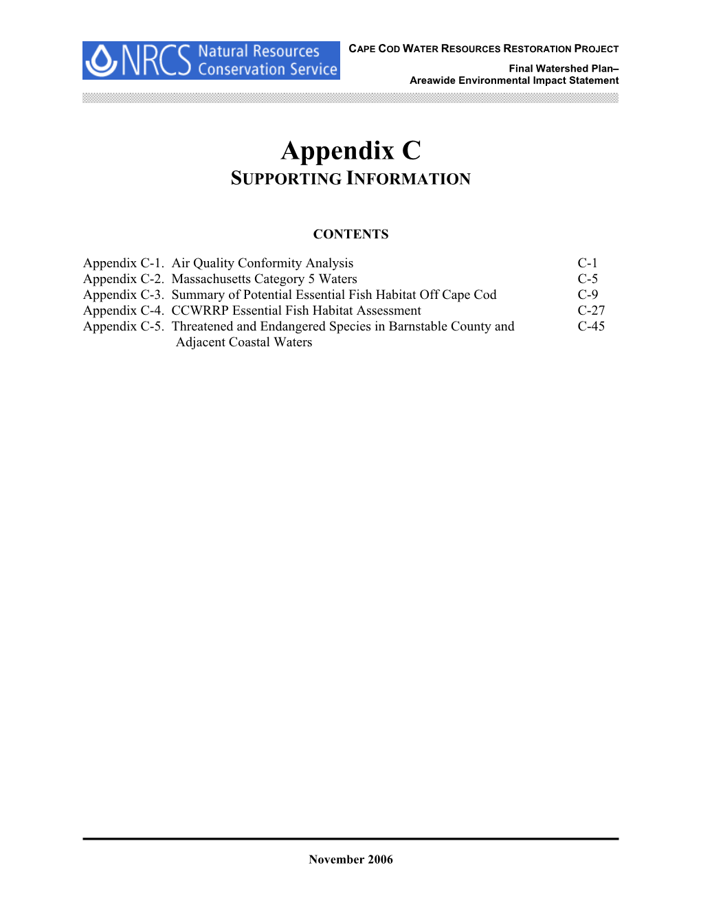 Appendix C SUPPORTING INFORMATION