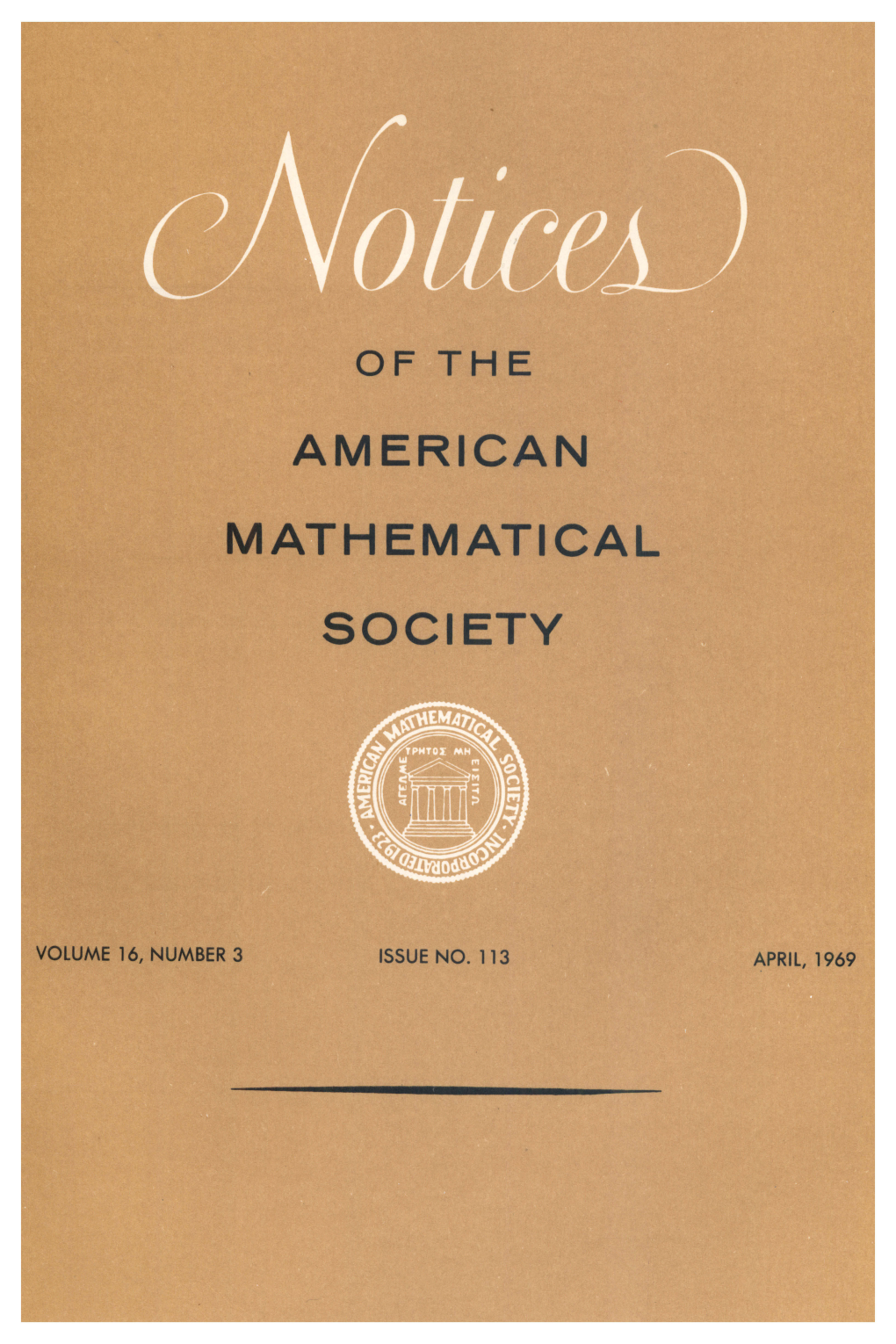 Notices of the American Mathematical Society