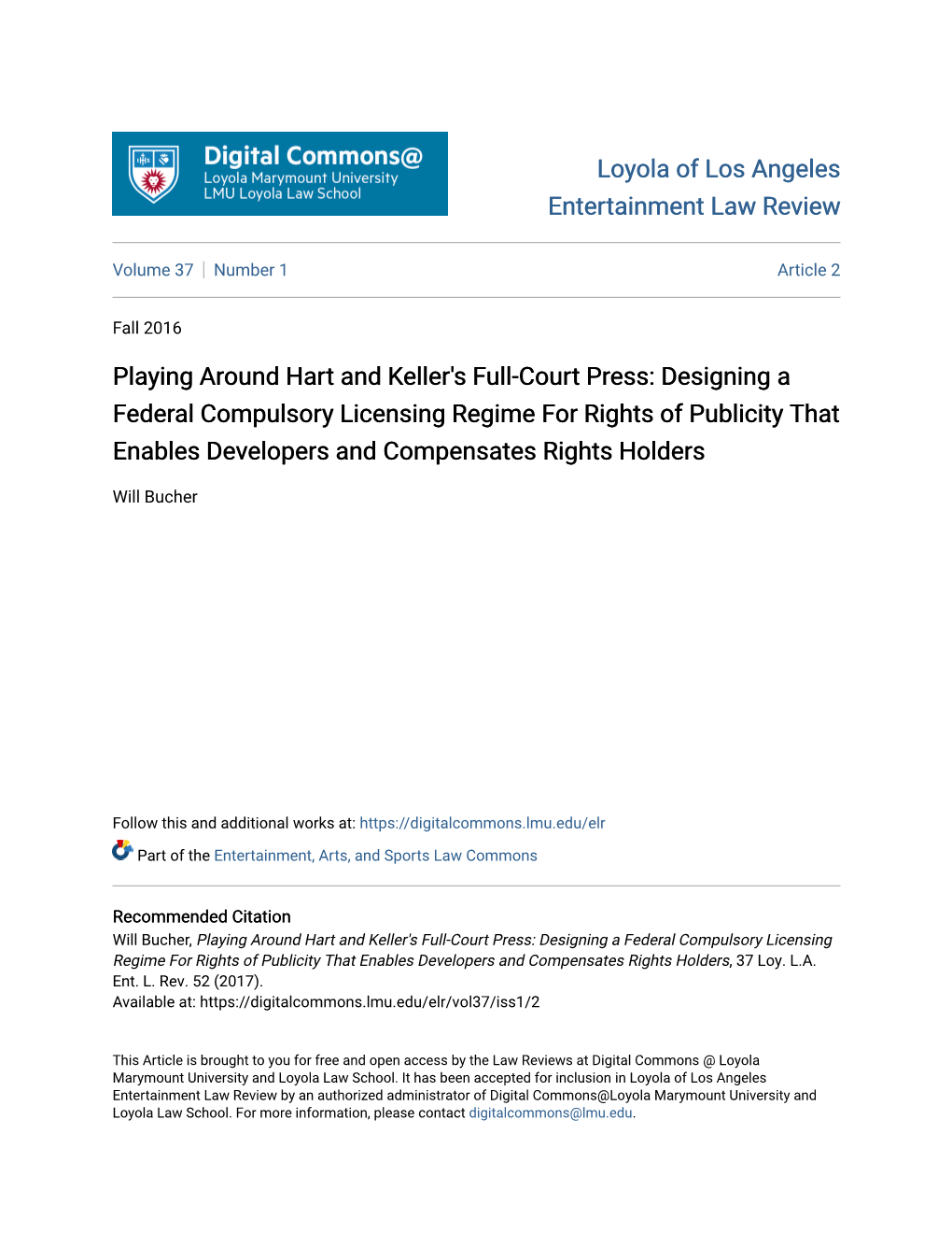 Designing a Federal Compulsory Licensing Regime for Rights of Publicity That Enables Developers and Compensates Rights Holders