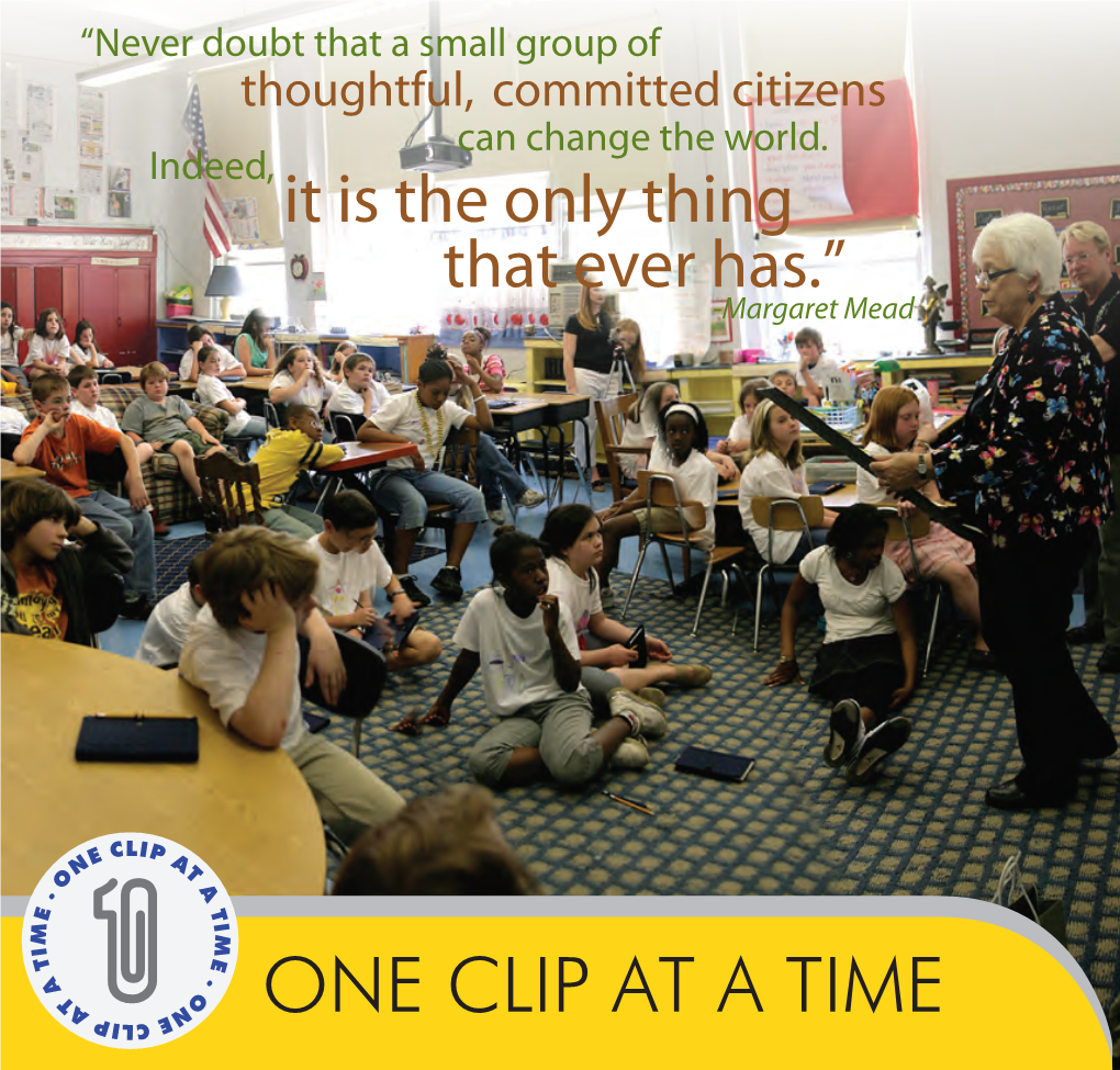One Clip at a Time Brochure