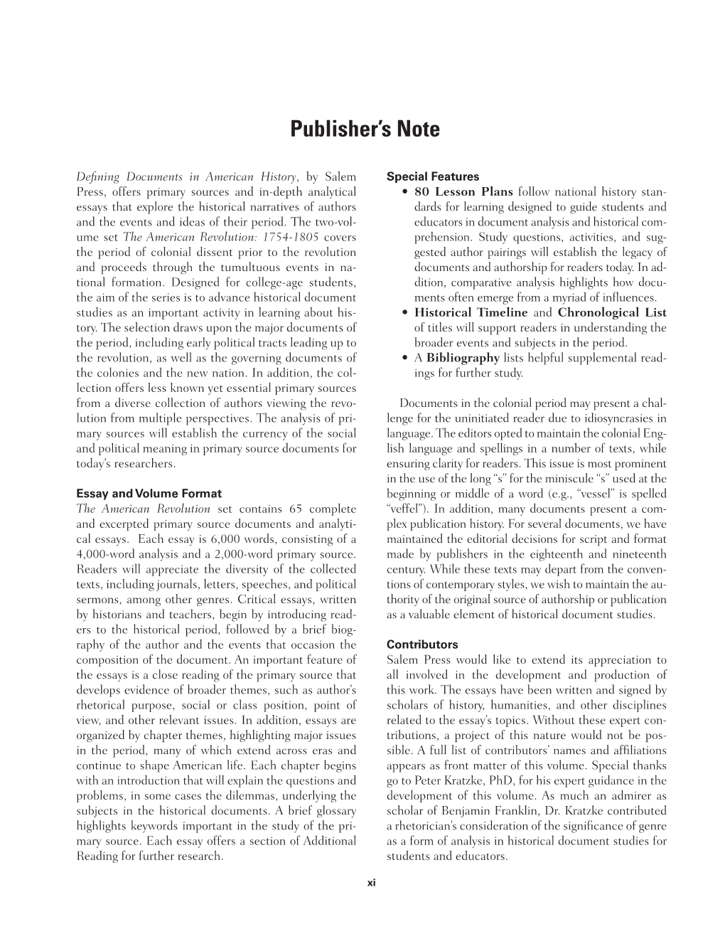 Publisher's Note