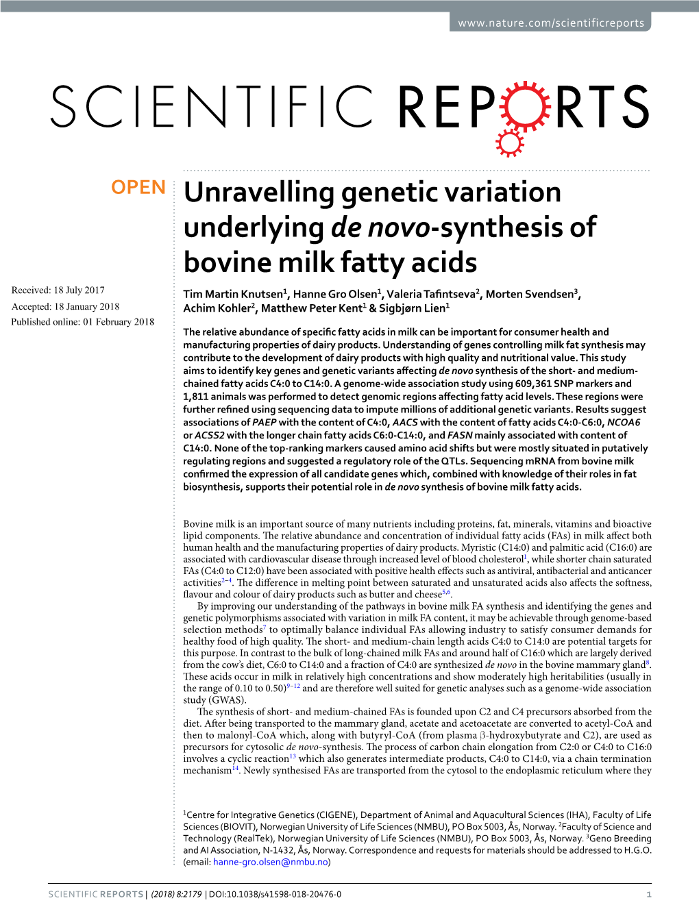 Unravelling Genetic Variation Underlying De Novo-Synthesis Of