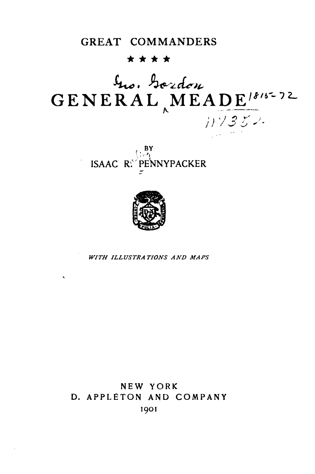 GENERAL MEADE COPYRIGHT, 1901, Bv D