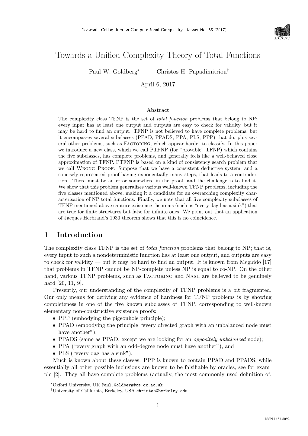 Towards a Unified Complexity Theory of Total Functions