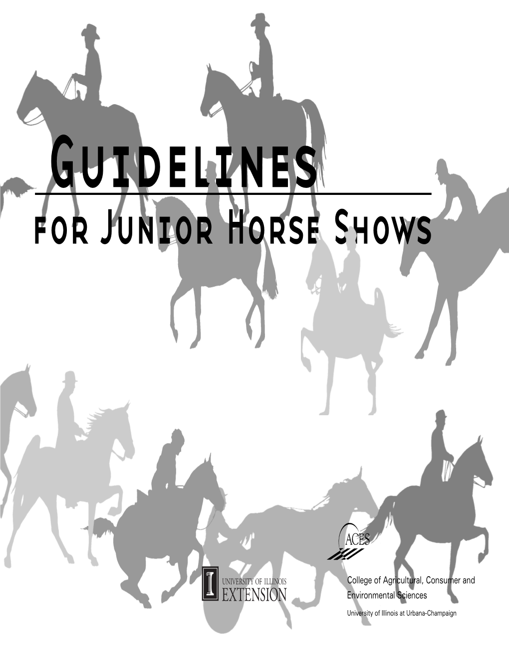 For Junior Horse Shows Contents List of Illustrations