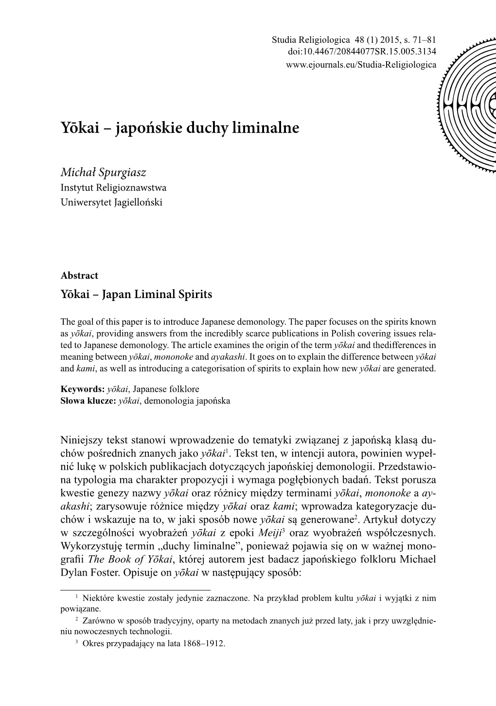 Yōkai – Japońskie Duchy Liminalne