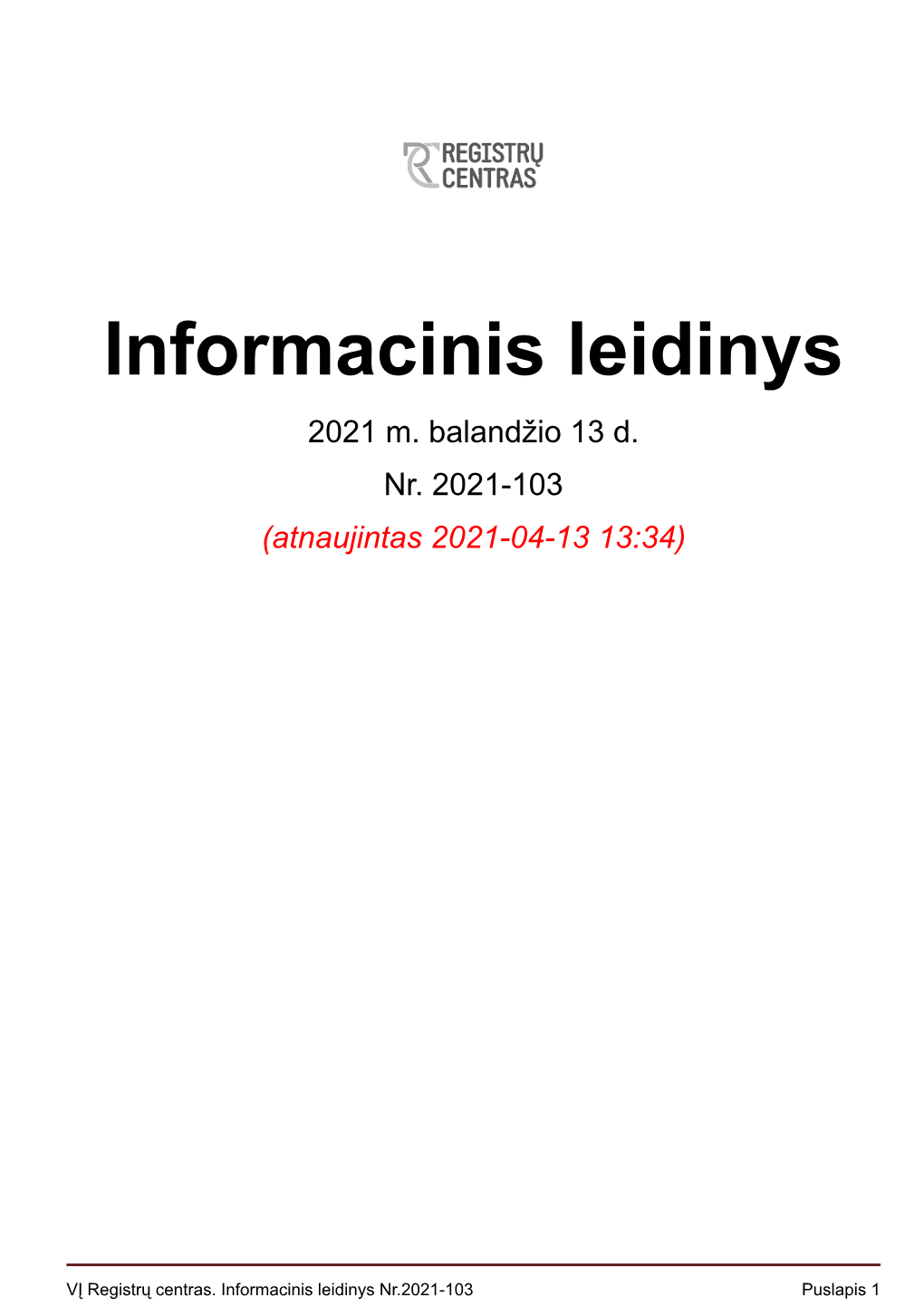 Informacinis Leidinys 2021 M