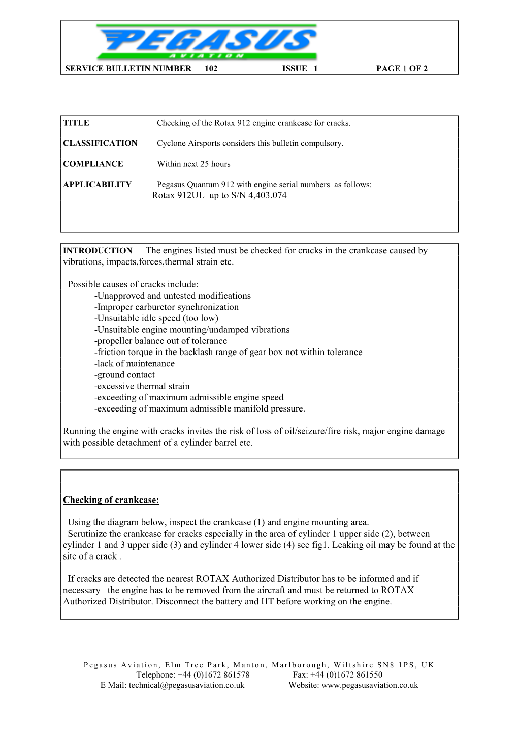 Sb102 Rotax 912 Crankcase.Pdf