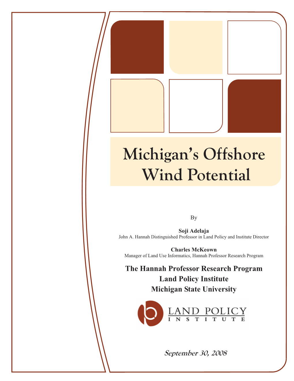 2008/09/30-Michigan's Offshore Wind Potential