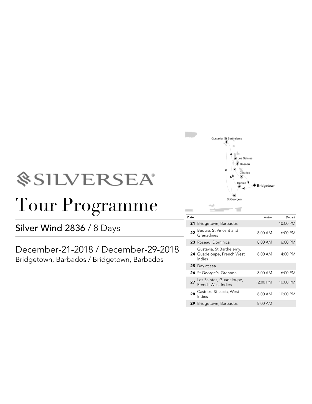 Tour Programme