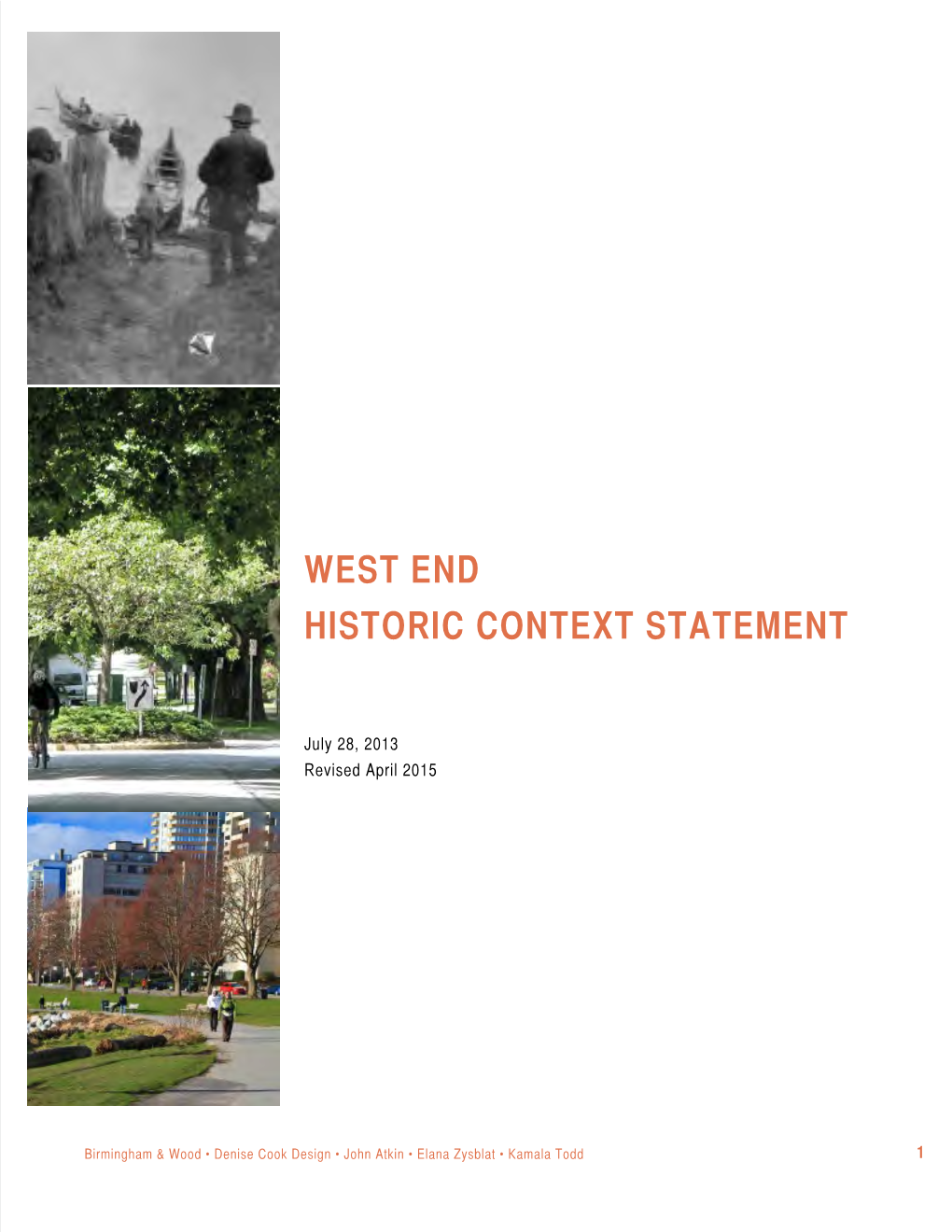 West End Heritage Context Statement