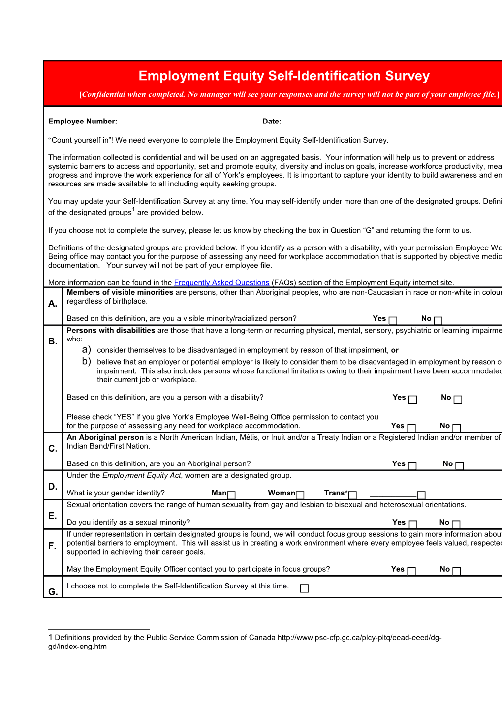 Forming an Employment Equity Committee