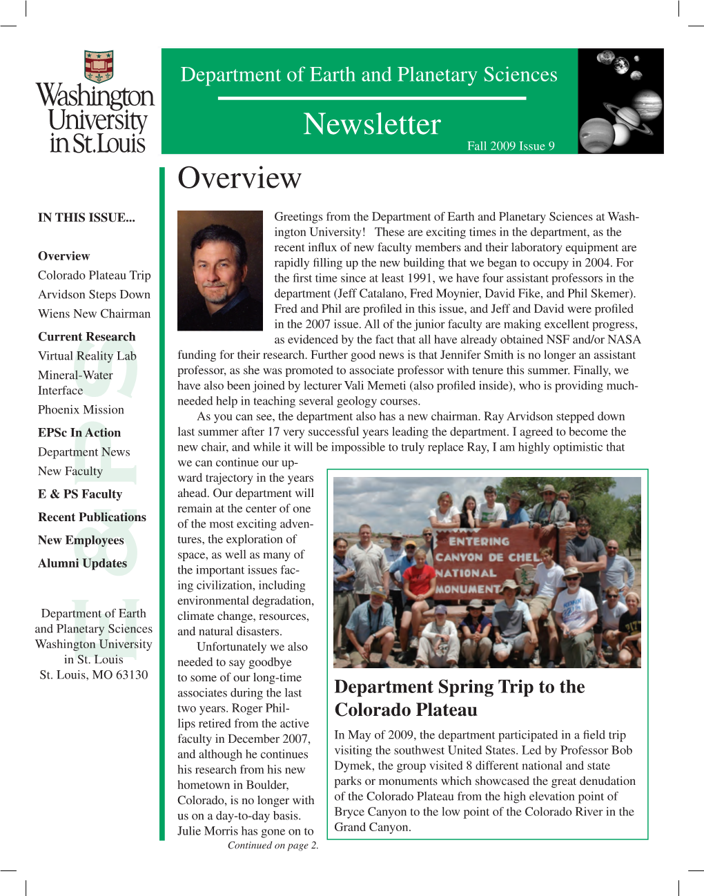 Overview Newsletter