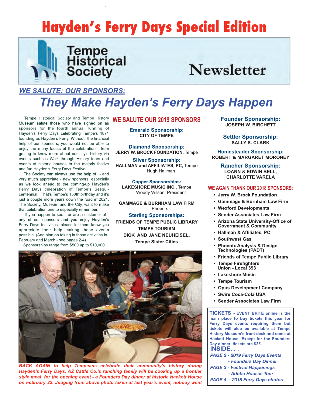 Hayden's Ferry Days Special Edition