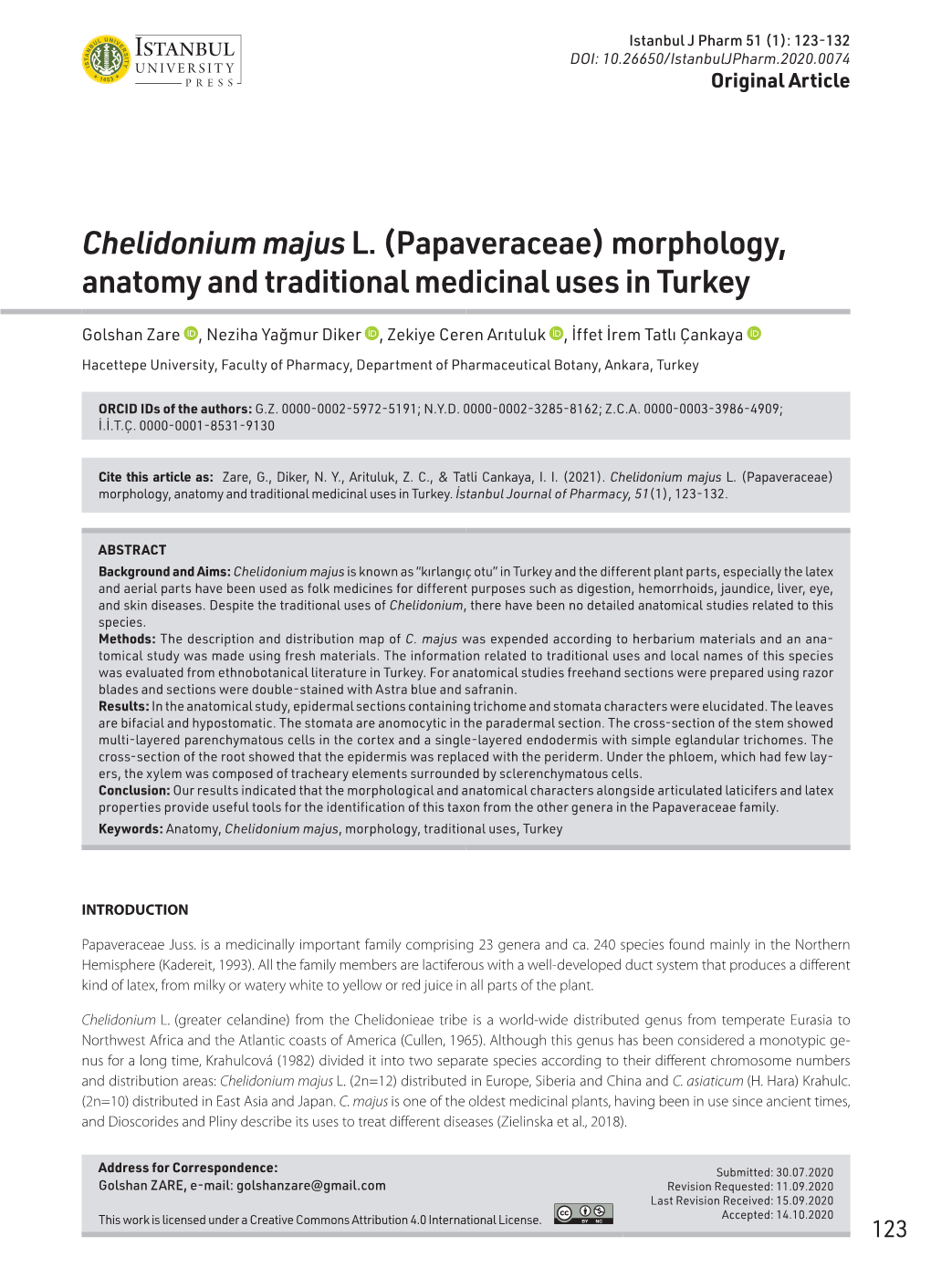 Chelidonium Majusl