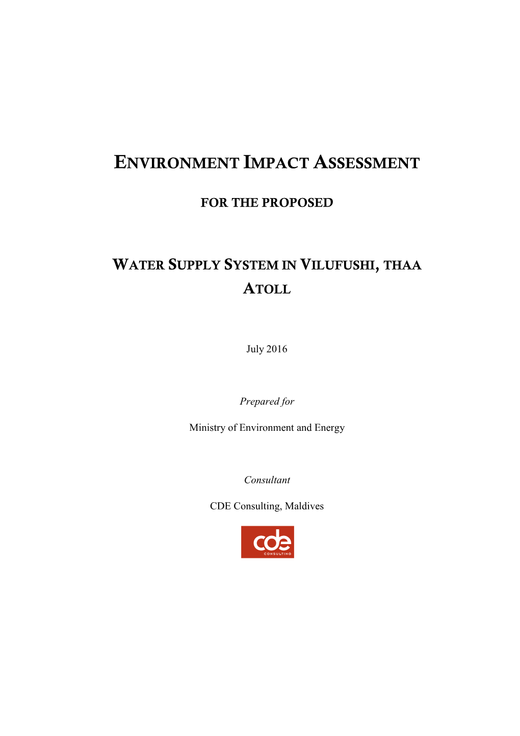 Environment Impact Assessment