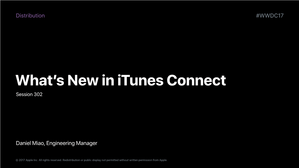 Itunes Connect