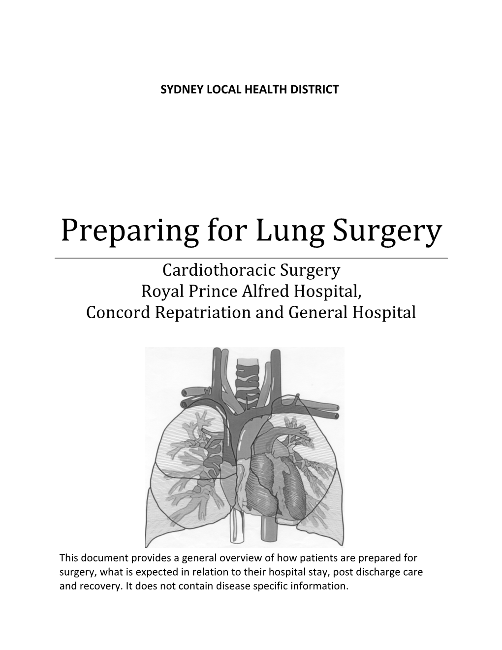 Preparing for Lung Surgery