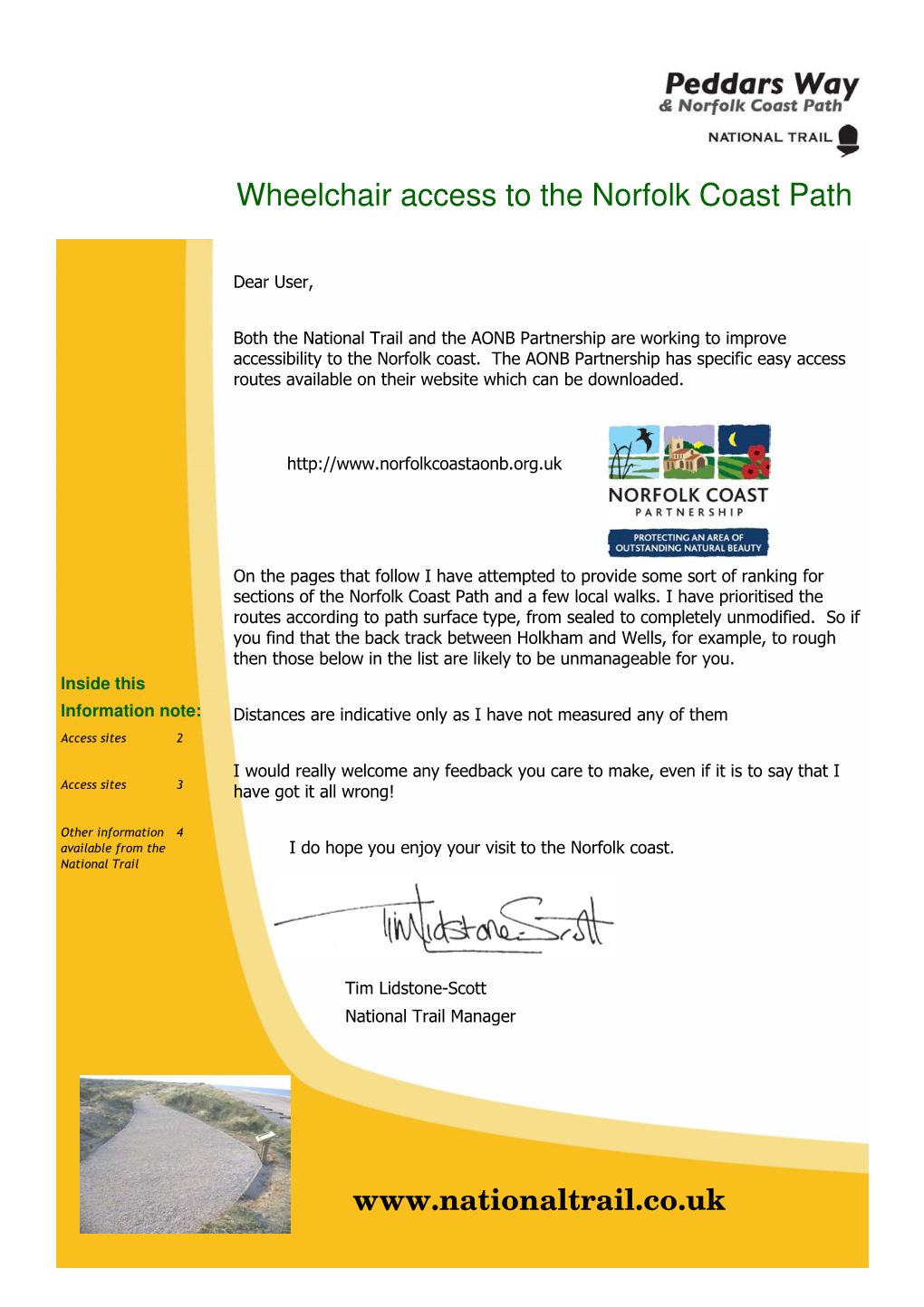 Wheelchair Access to the Norfolk Coast Path