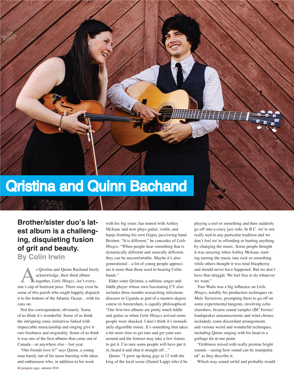 Qristina and Quinn Bachand