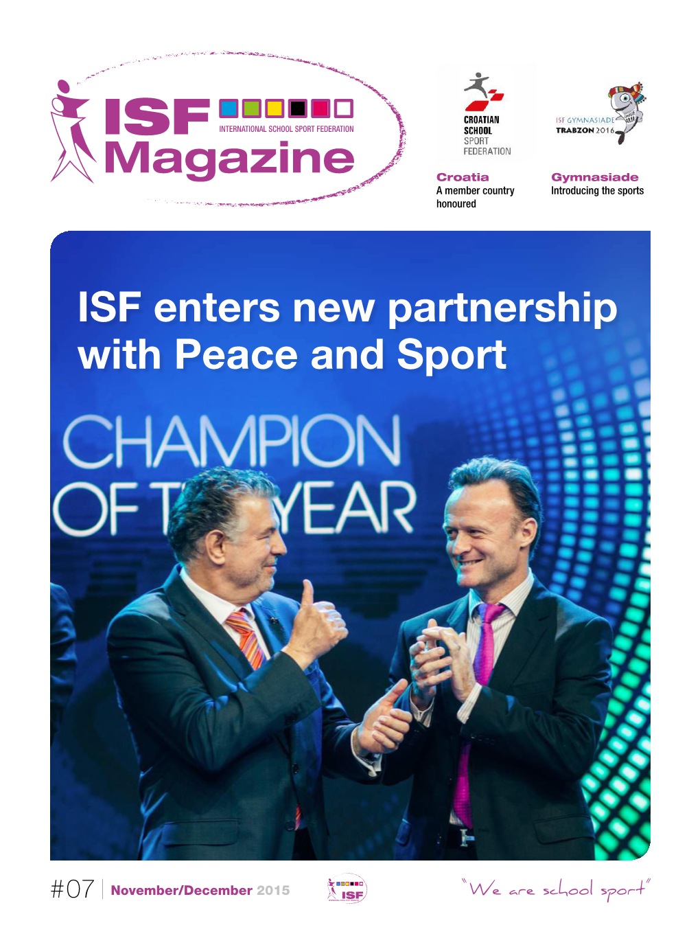 ISF Enters New Partnership with Peace and Sport