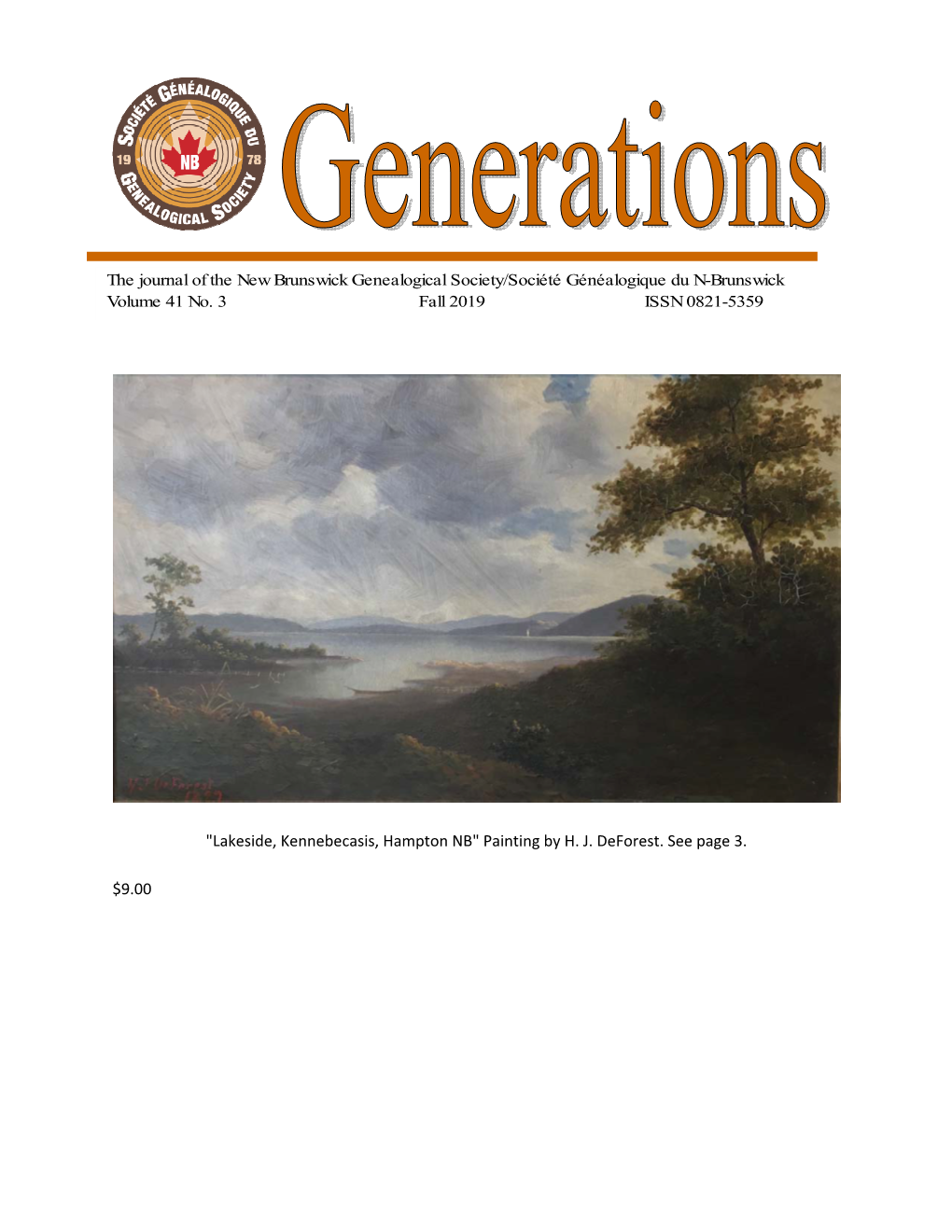 Henry J. Deforest – NBGS Generations – Fall 2019