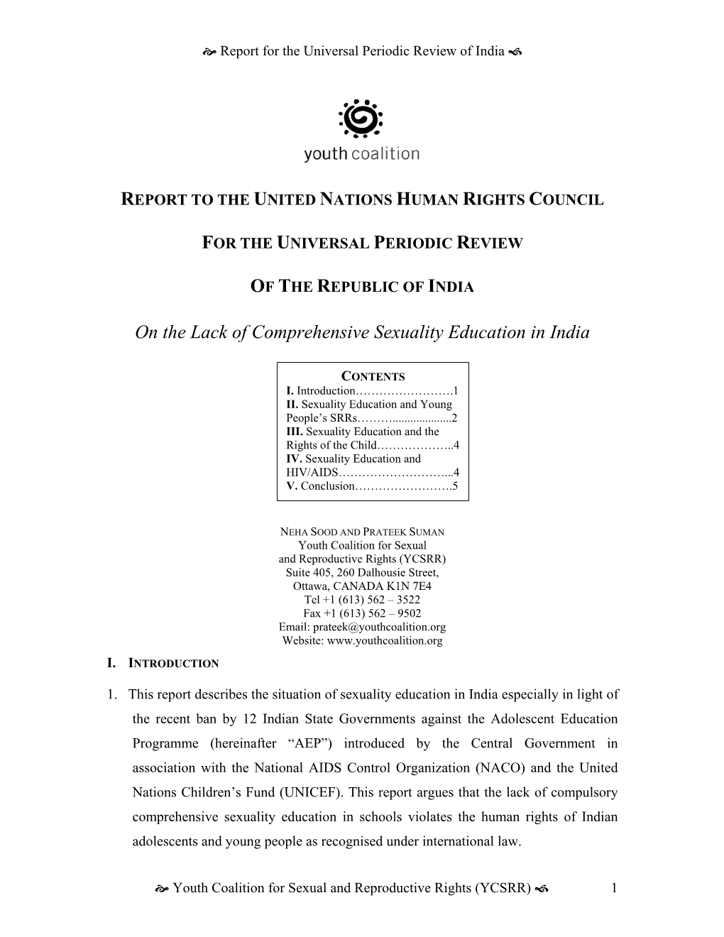 Sex Education in Their Syllabi but Such Schools Are a Minority