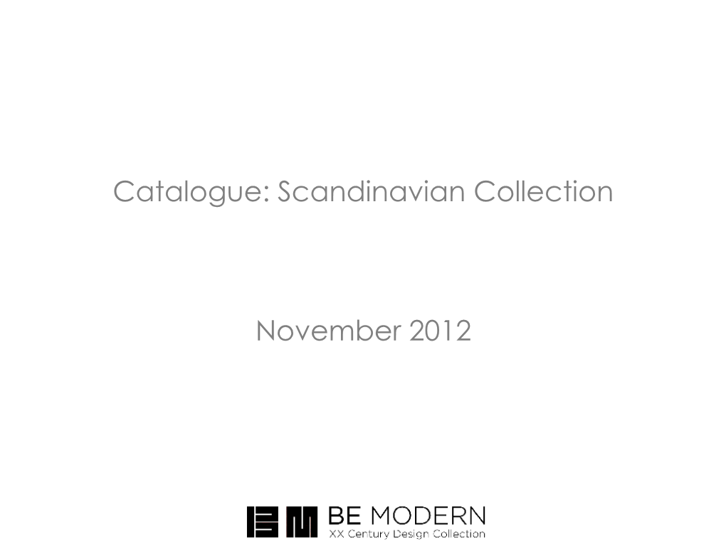 Scandinavian Collection November 2012