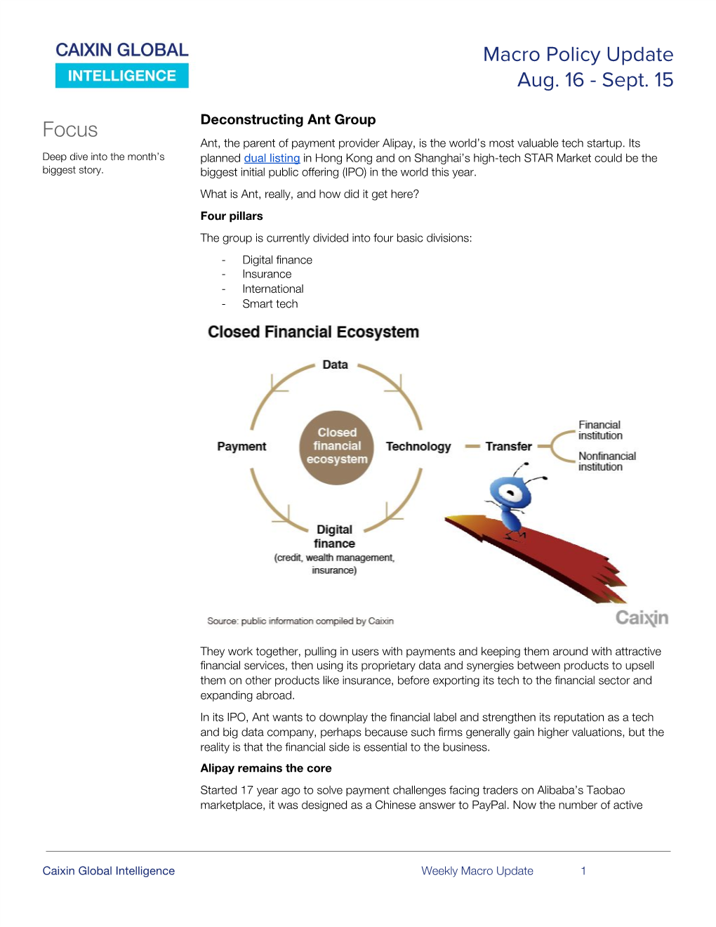 Macro Policy Update Aug. 16 - Sept