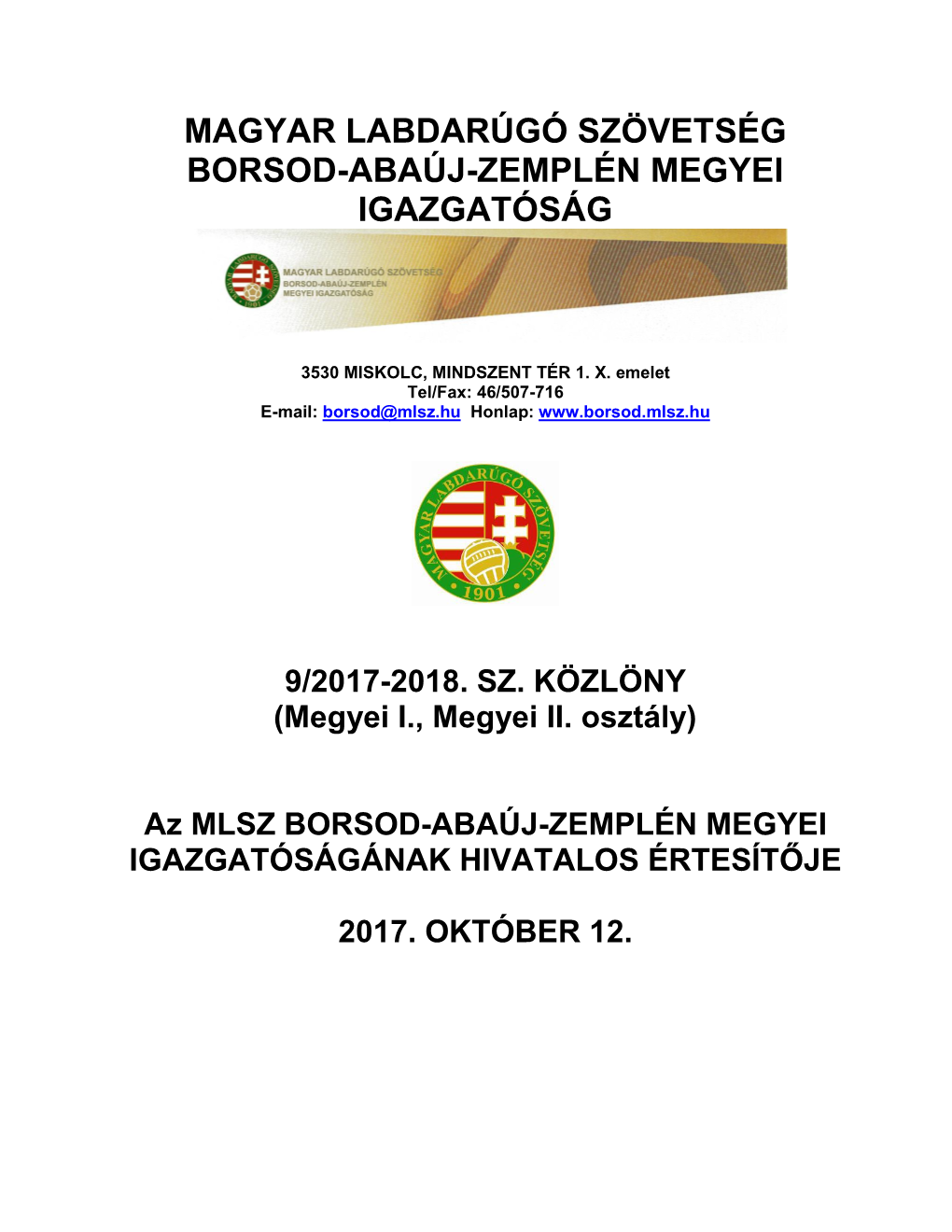 Borsod-Abaúj-Zemplén Megyei Igazgatóság