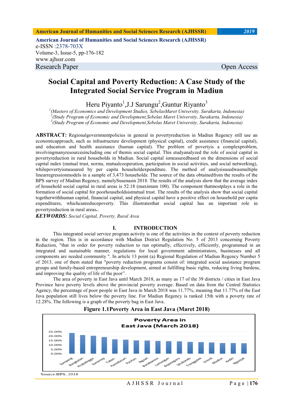 Social Capital and Poverty Reduction: a Case Study of the Integrated Social Service Program in Madiun