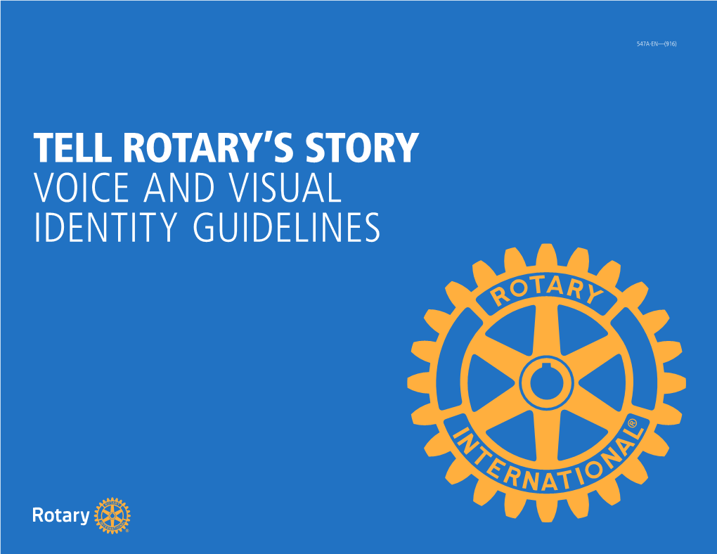 Tell Rotary's Story