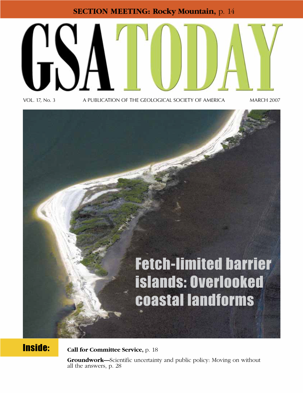 Fetch-Limited Barrier Islands: Overlooked Coastal Landforms