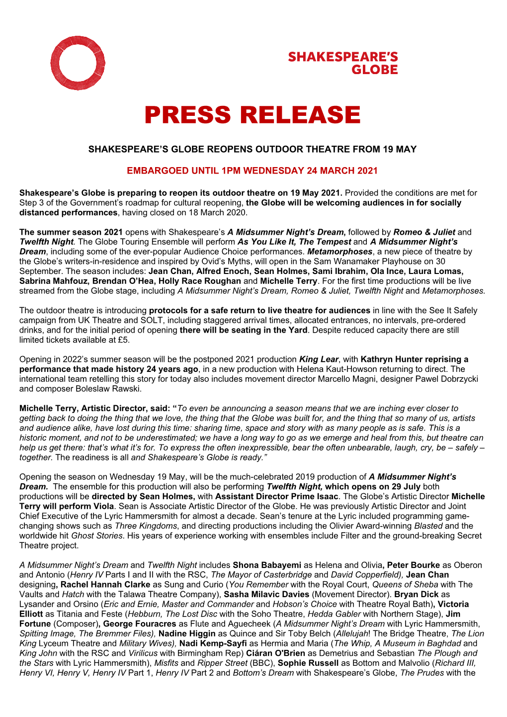 Press Release