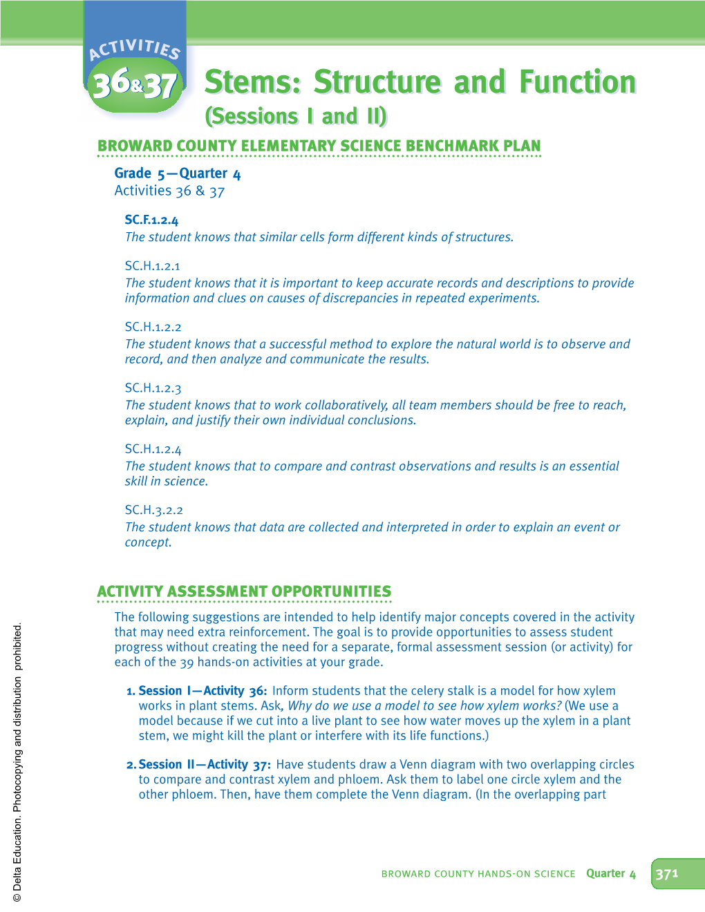 Structure and Function Stems