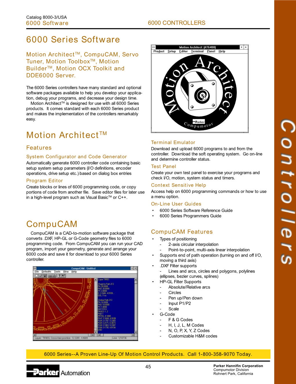 6000 Series Software Motion Architecttm Compucam