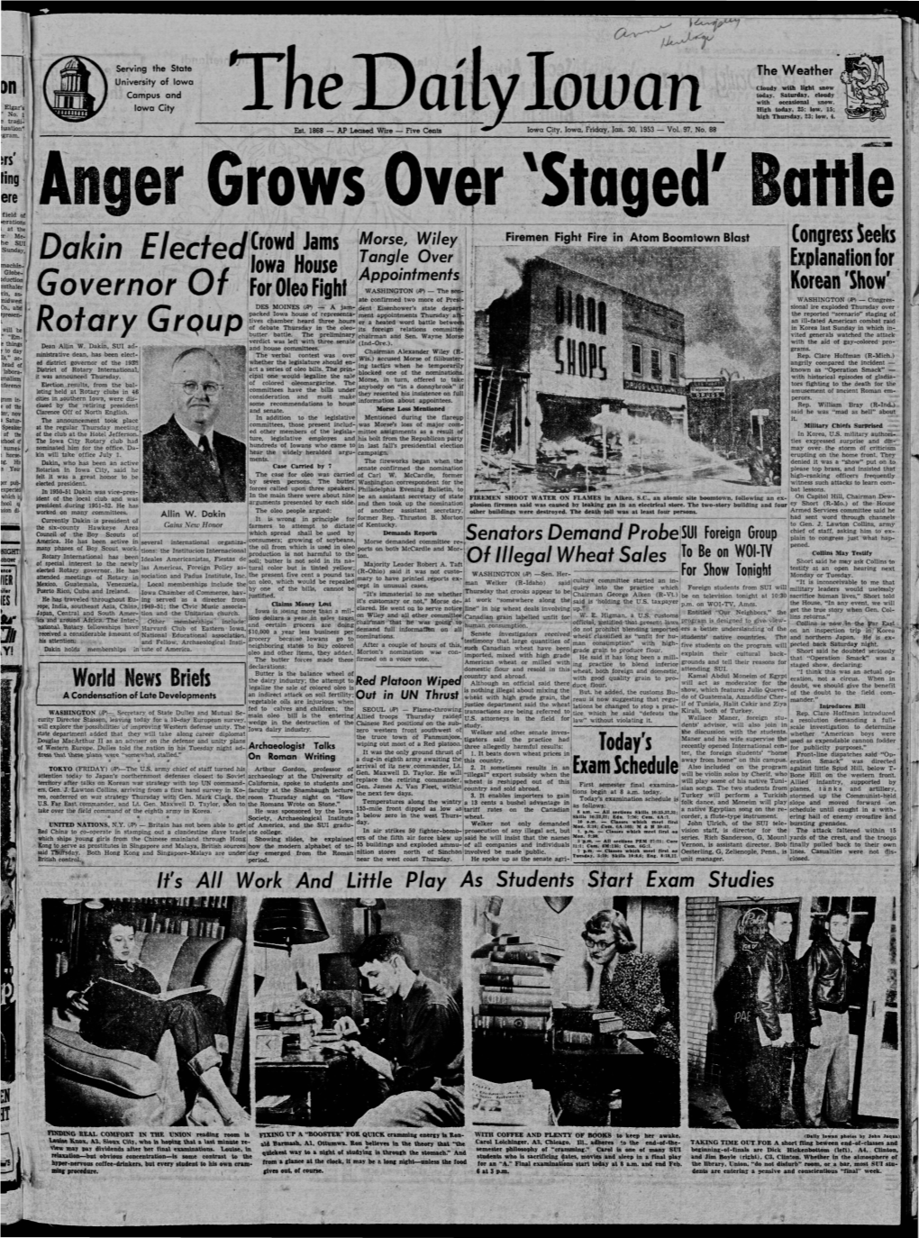 Daily Iowan (Iowa City, Iowa), 1953-01-30