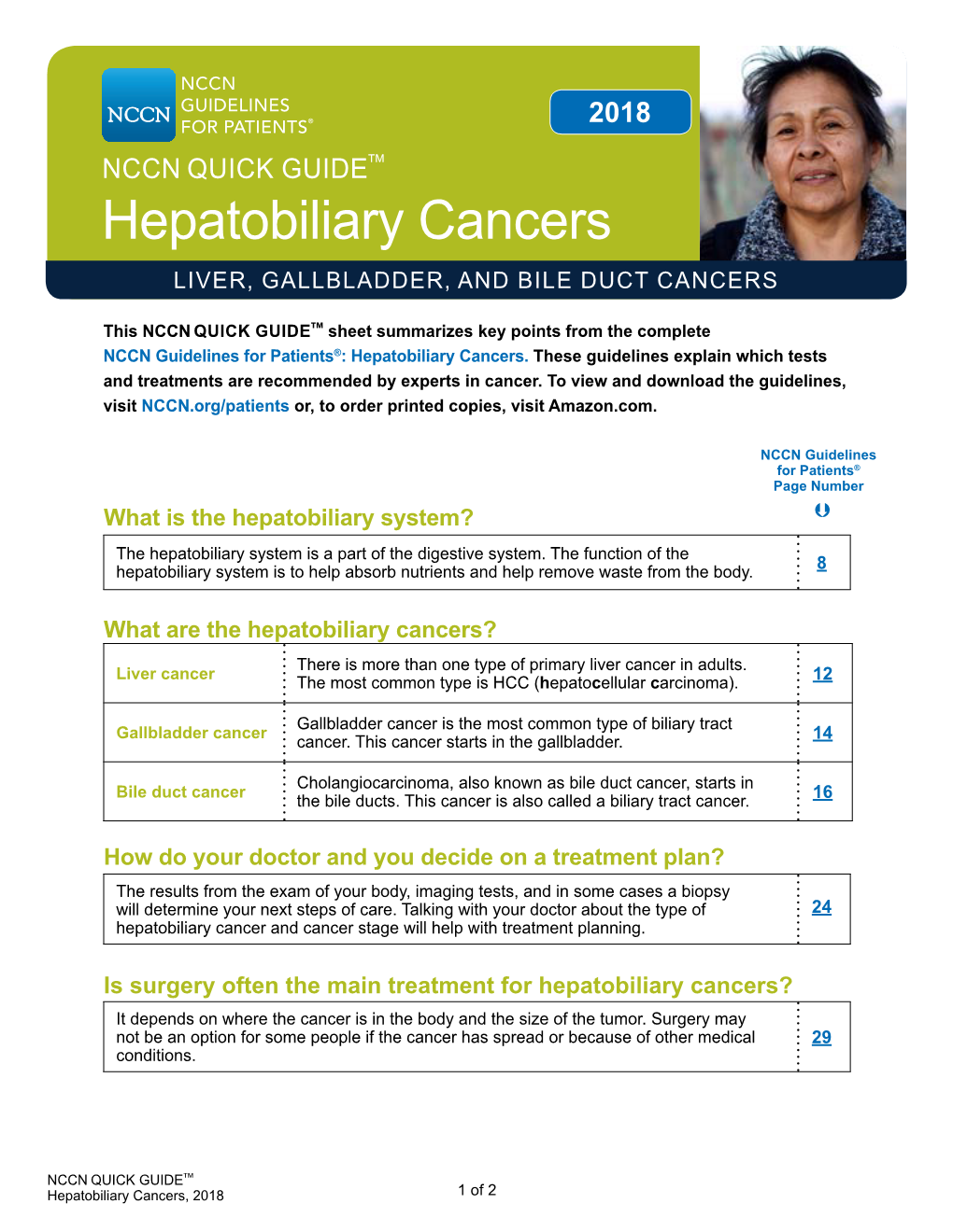 Hepatobiliary Cancers LIVER, GALLBLADDER, and BILE DUCT CANCERS