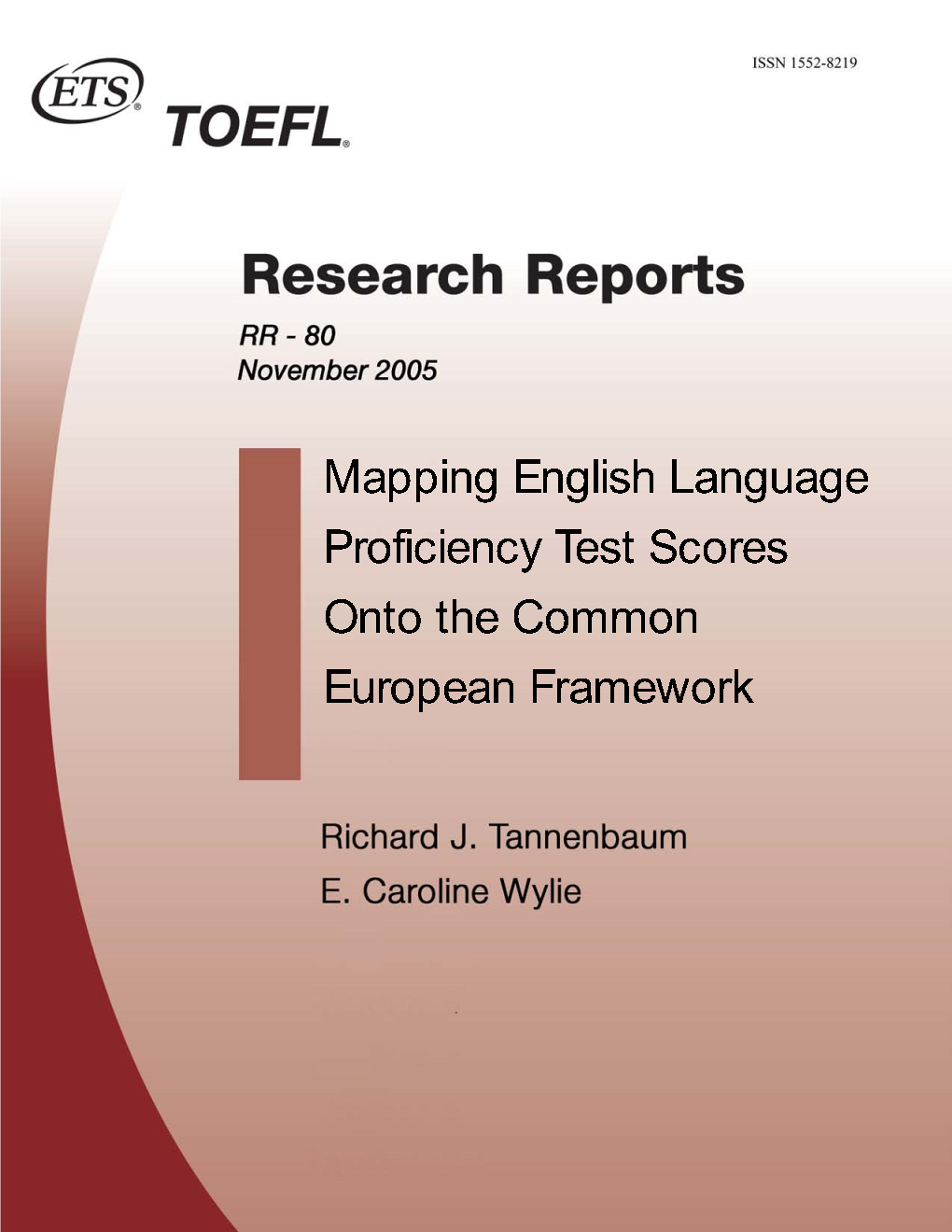 Mapping English Language Proficiency Test Scores