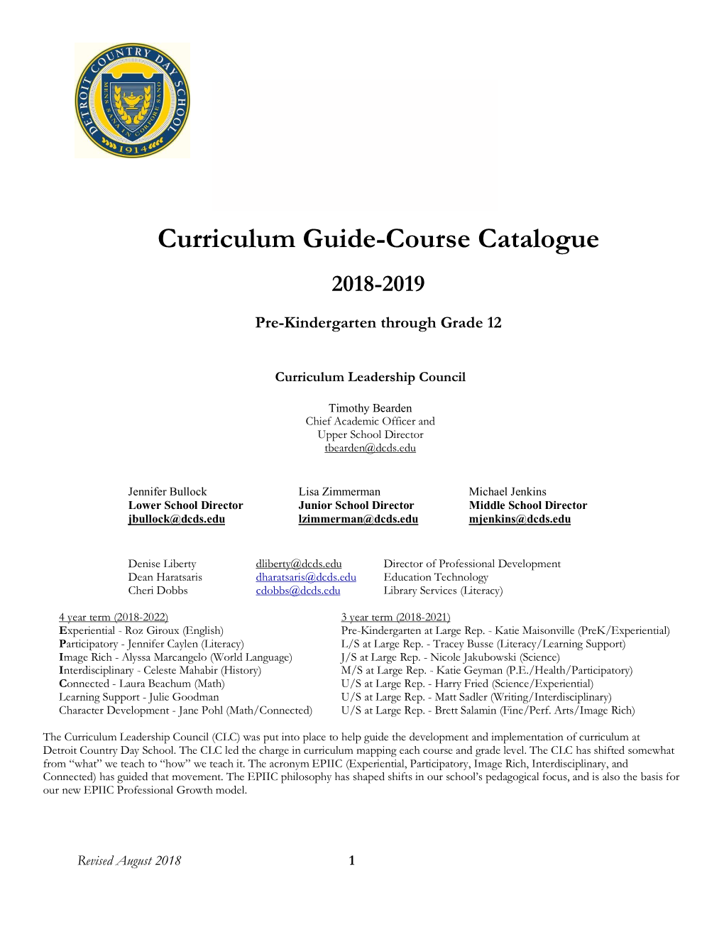 Curriculum Guide-Course Catalogue