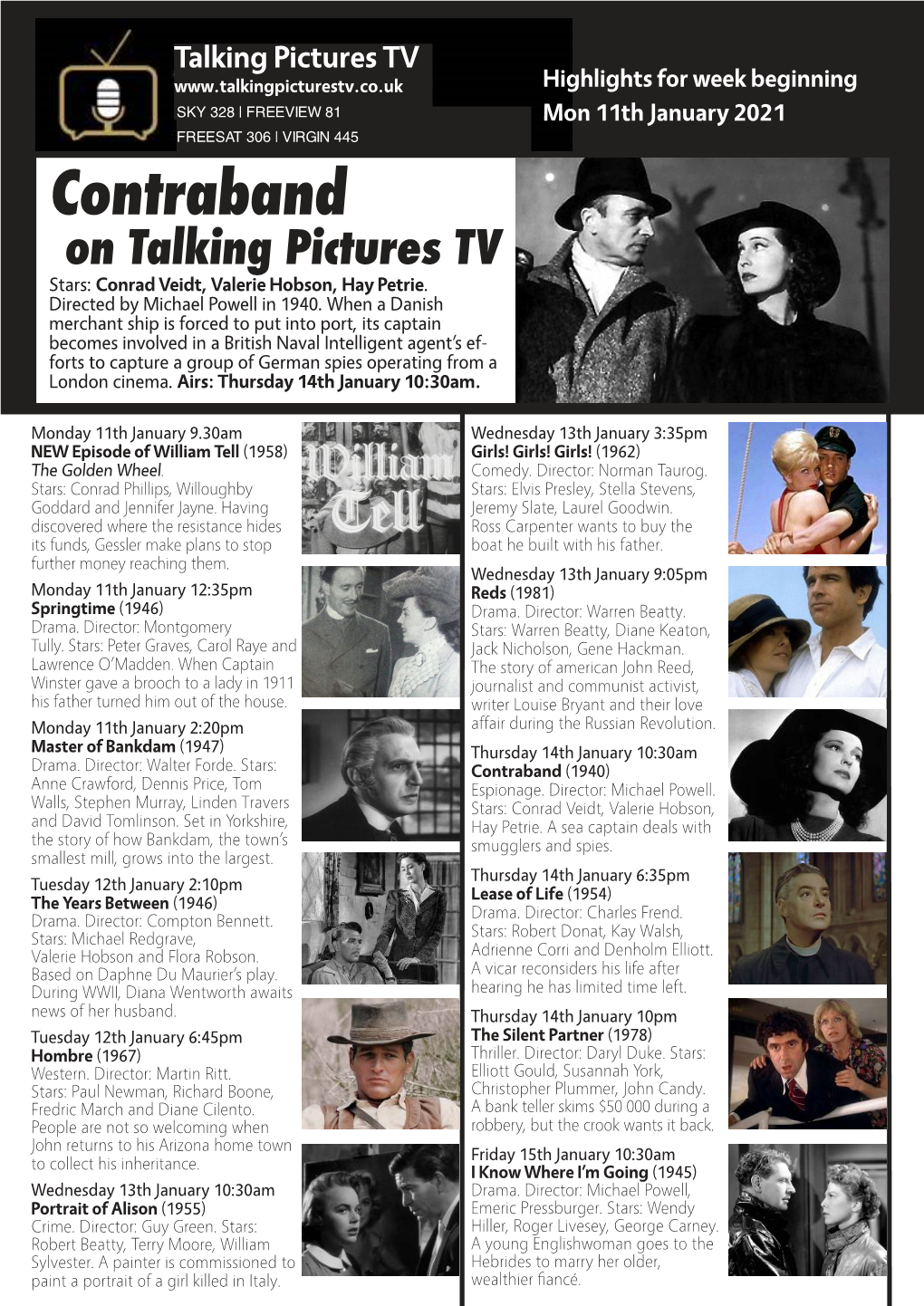 Contraband on Talking Pictures TV Stars: Conrad Veidt, Valerie Hobson, Hay Petrie