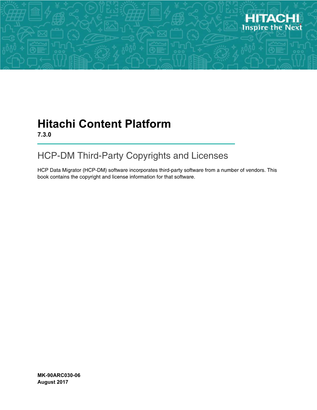 HCP-DM Third-Party Copyrights and Licenses