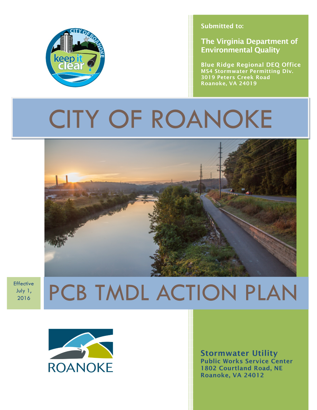City of Roanoke PCB TMDL Action Plan