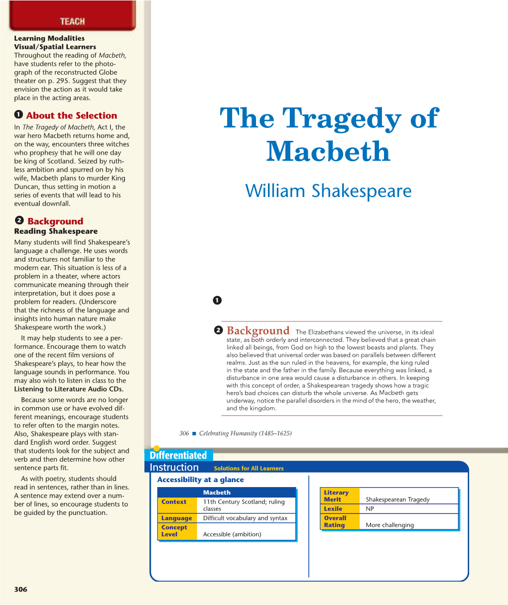 The Tragedy of Macbeth