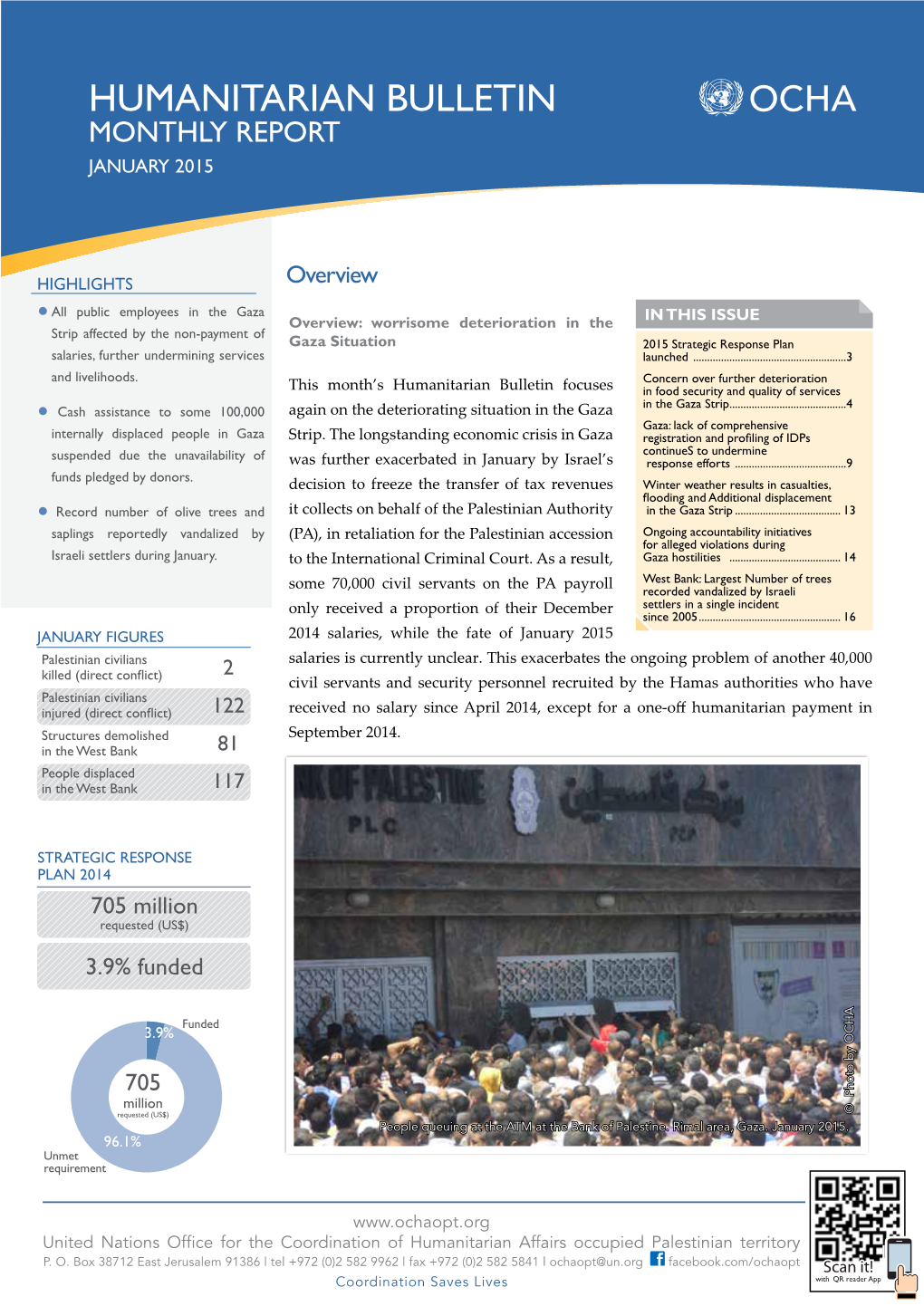 Humanitarian Bulletin Opt Monthly REPORT January 2015